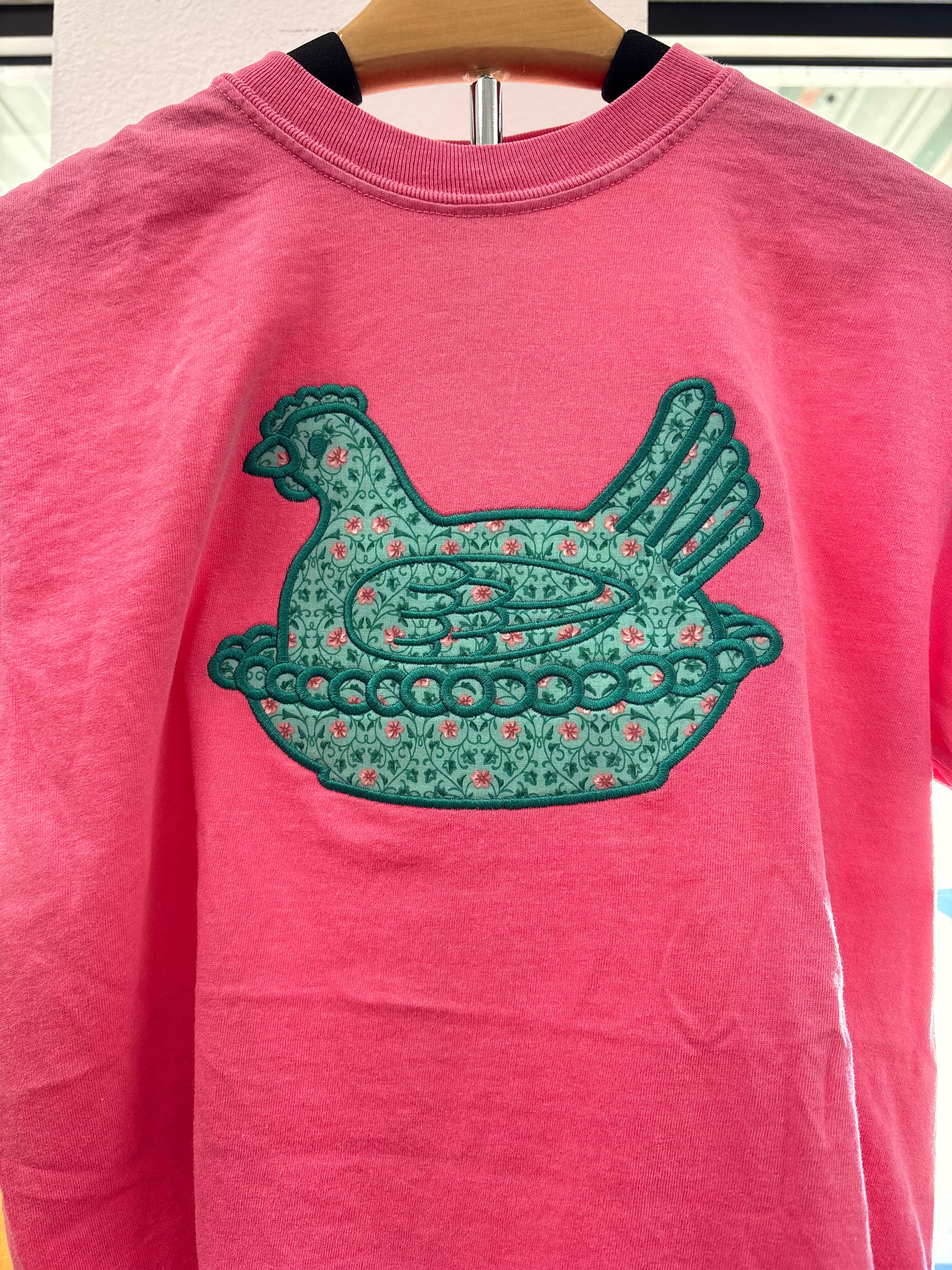 Hen on Nest Appliqué T-Shirt
