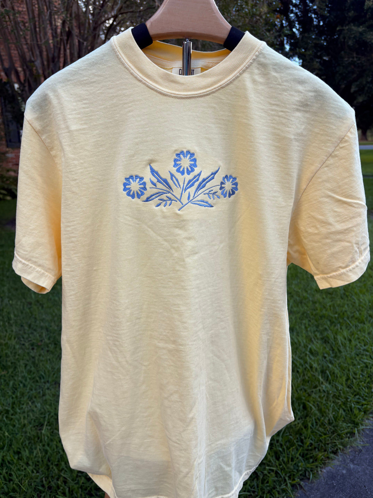 Corelle Floral Embroidered Tee