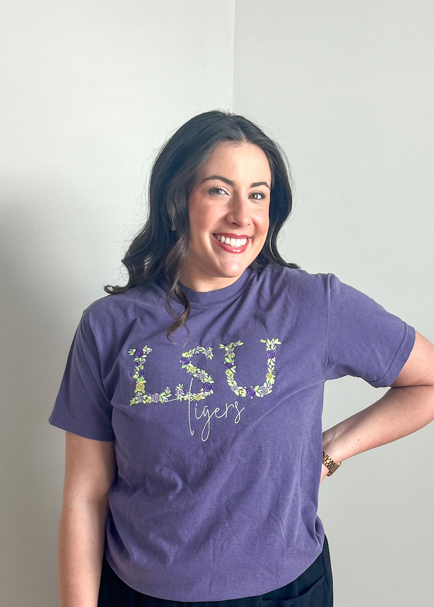 LSU Floral Tee