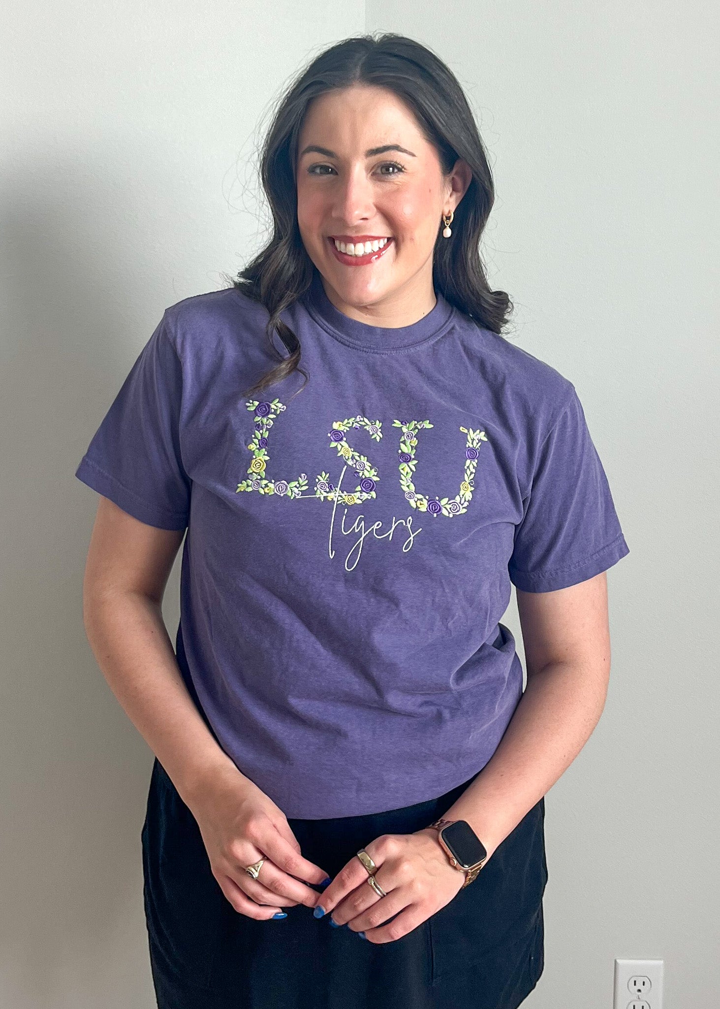LSU Floral Tee