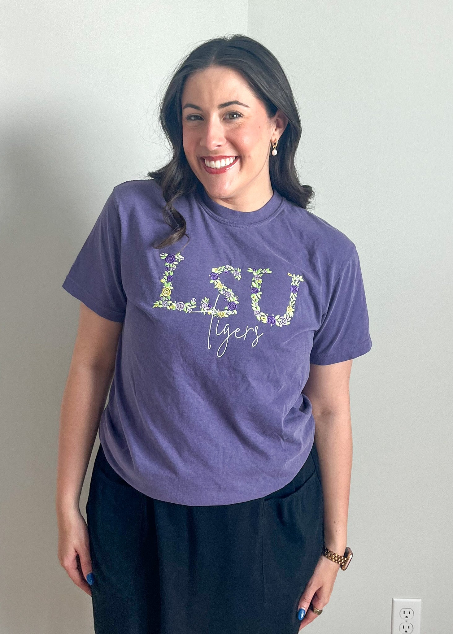 LSU Floral Tee
