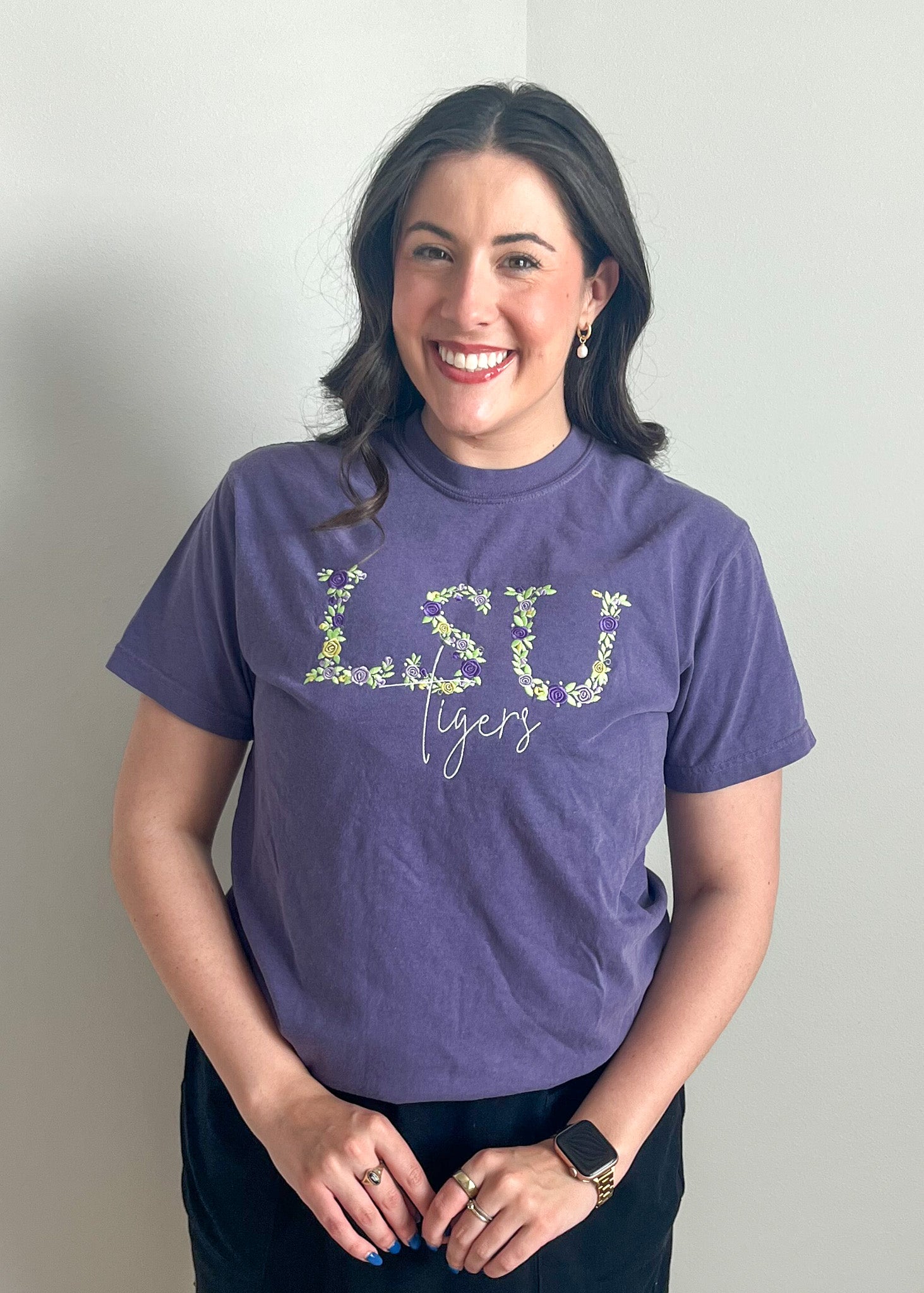 LSU Floral Tee