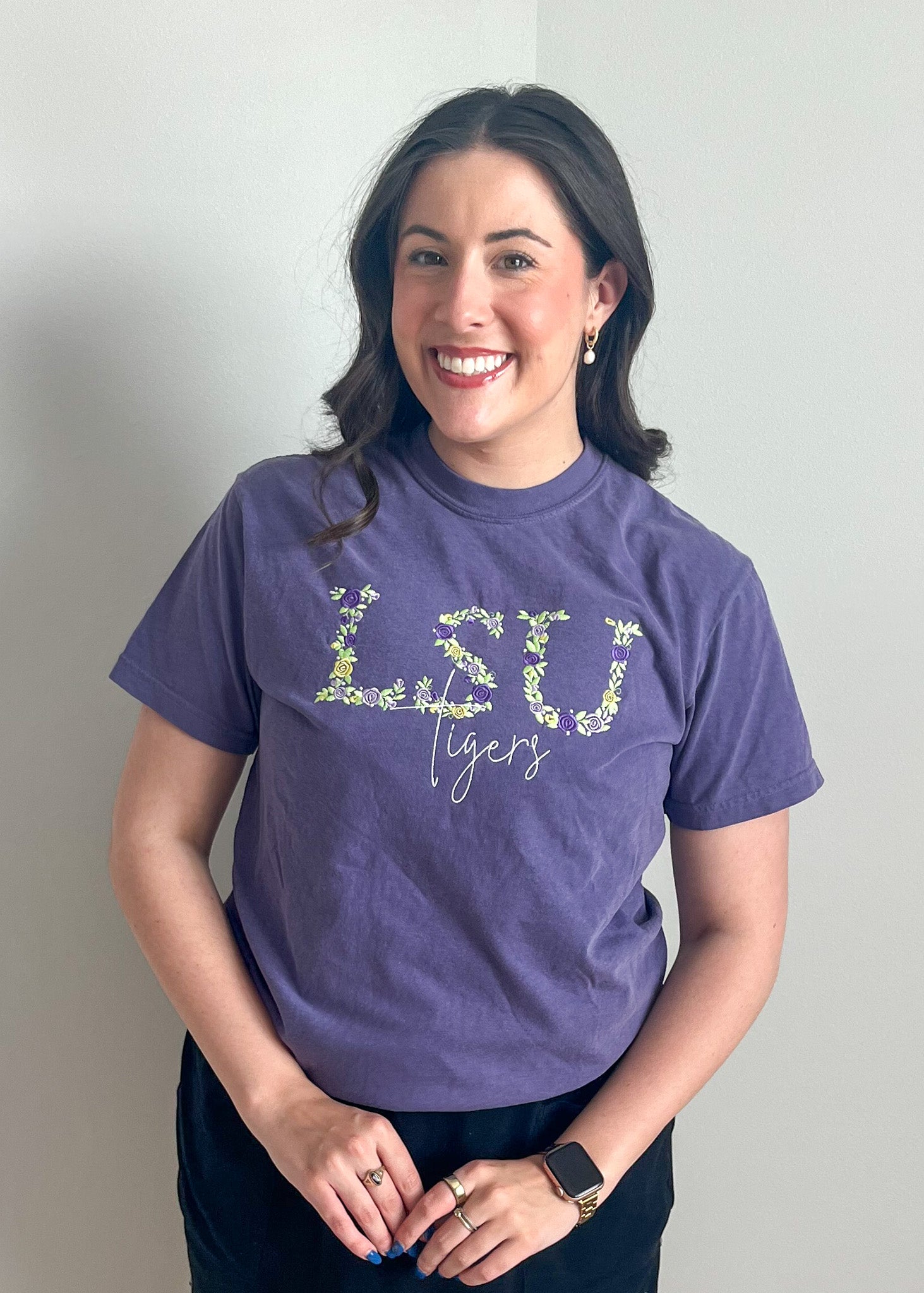 LSU Floral Tee
