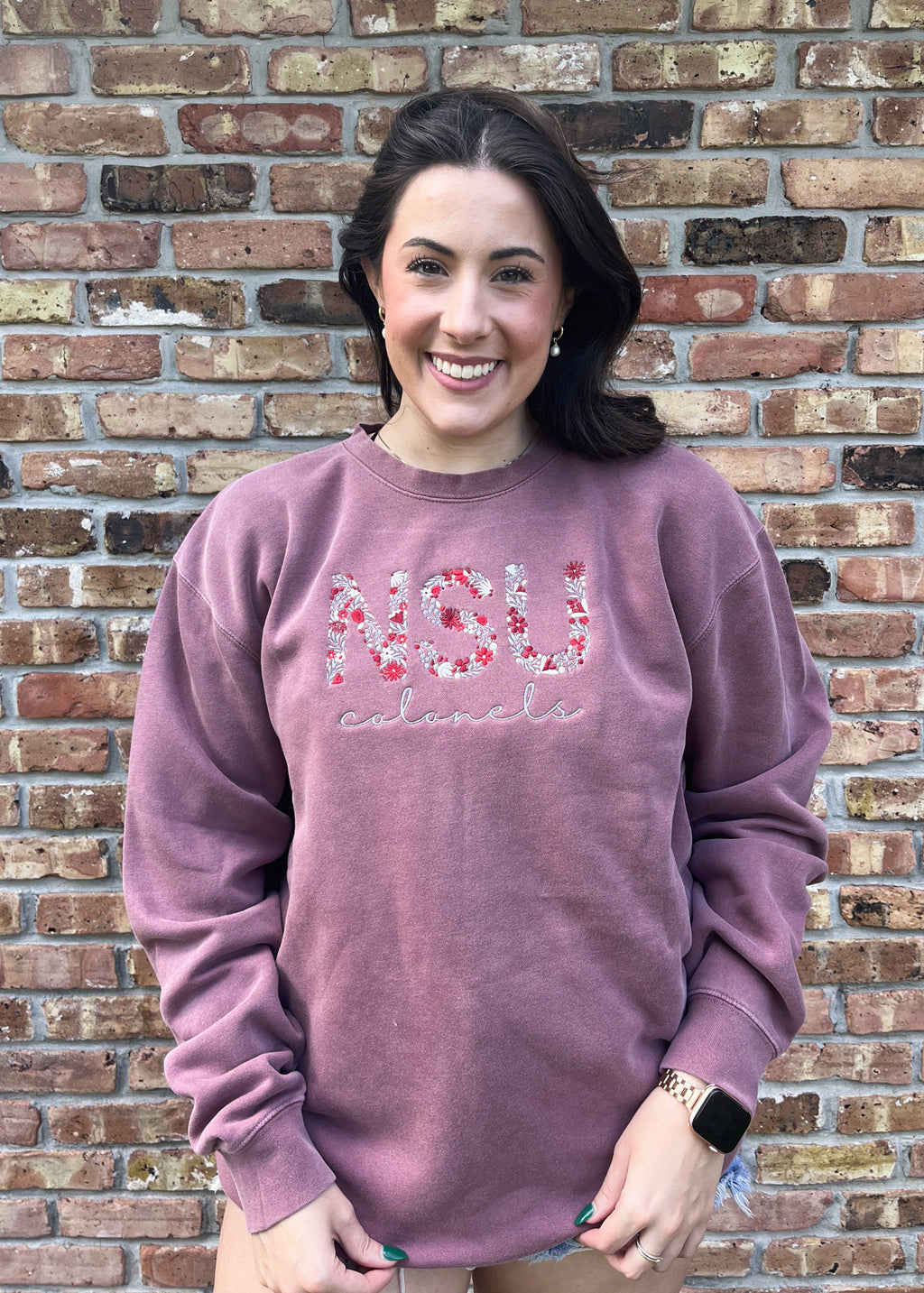 NSU Floral Sweatshirt