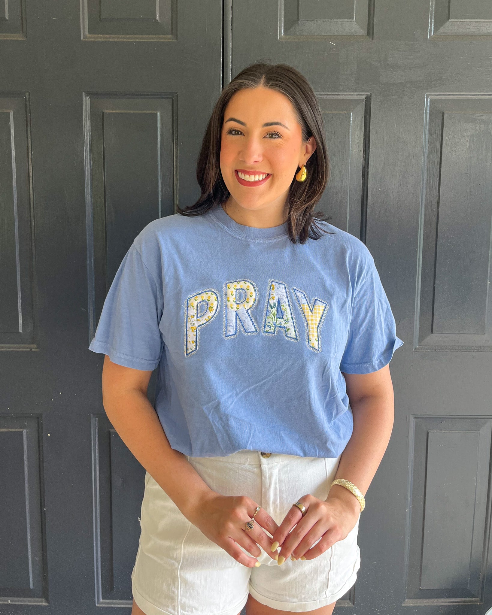 PRAY Applique Tee