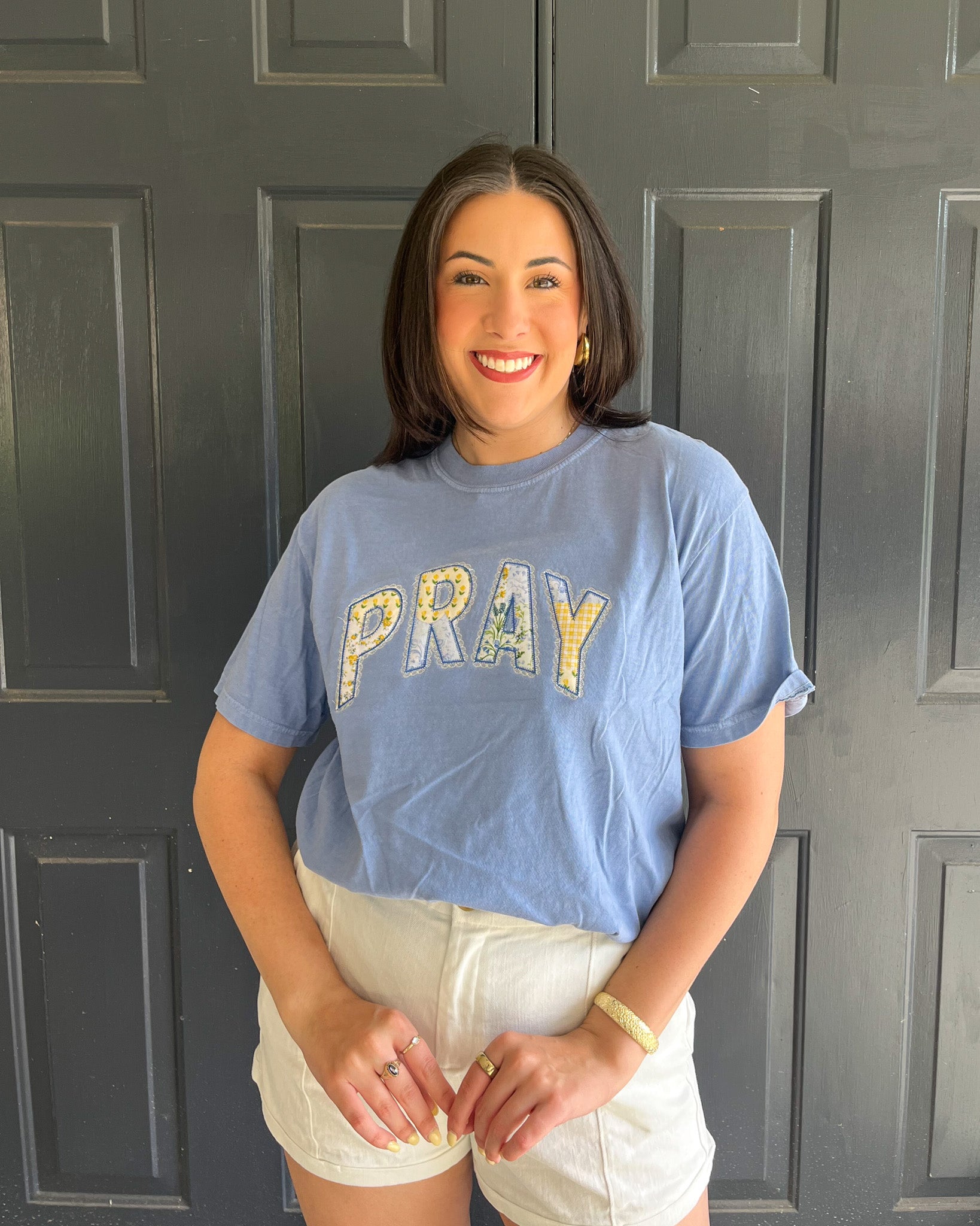 PRAY Applique Tee